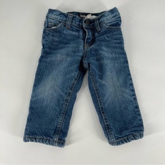5/$25 SALE OSHKOSH jeans fleece lined size 9 months - Picture 1 of 4